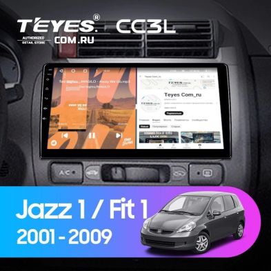 Штатная магнитола Teyes CC3L 4/32 Honda Jazz 1 (2001-2009)