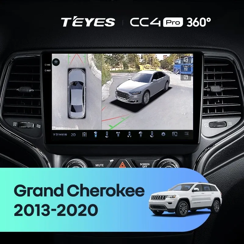 Штатная магнитола Teyes CC4 Pro 360 8/128 Jeep Grand Cherokee WK2 (2013-2020) F2