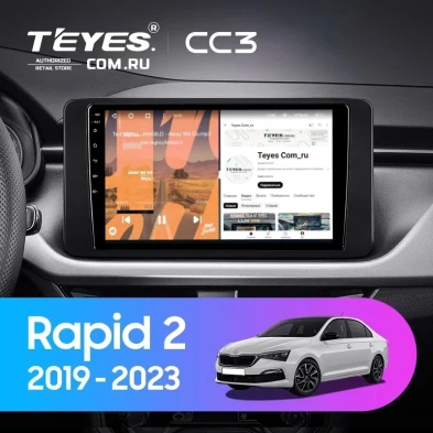 Штатная магнитола Teyes CC3 4/32 Skoda Rapid 2 (2019-2023)