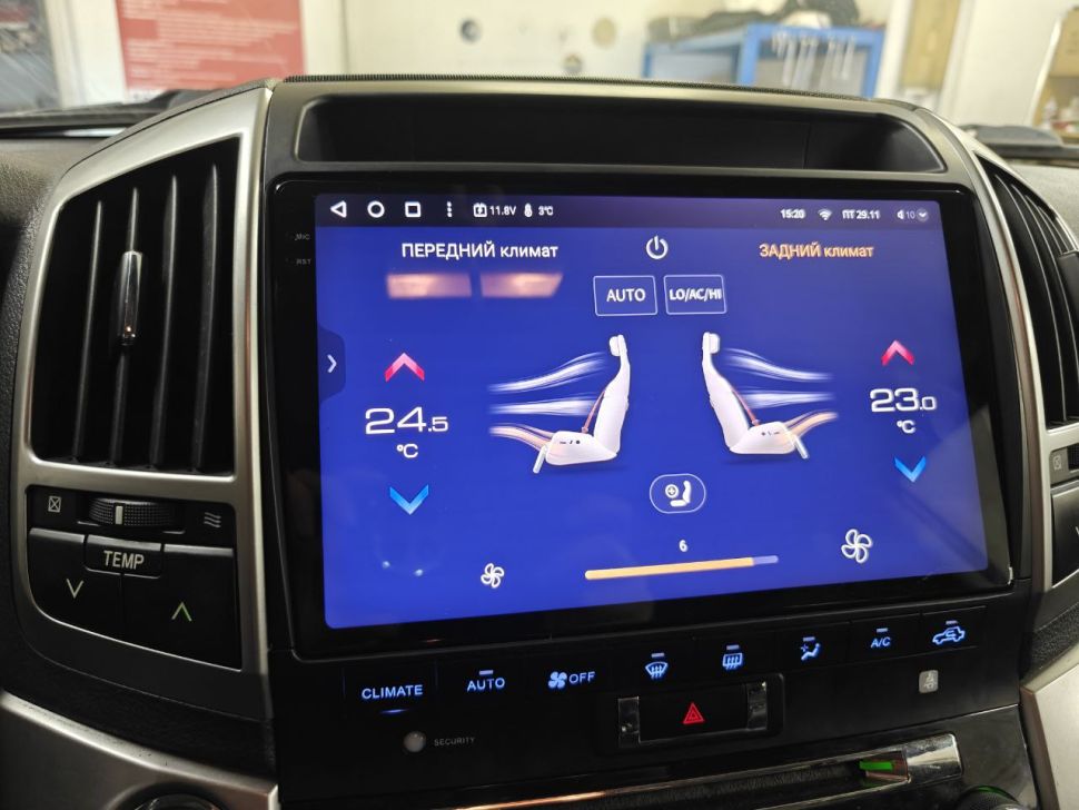 Переходная рамка Toyota Land Cruiser 200 (2007-2015) F3 Тип-A (10")