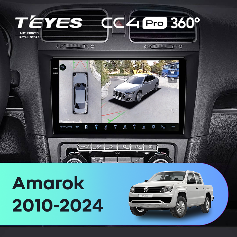 Штатная магнитола Teyes CC4 Pro 360 8/128 Volkswagen Amarok (2010-2024)
