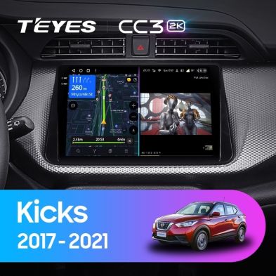 Штатная магнитола Teyes CC3 2K 6/128 Nissan Kicks P15 (2017-2021)
