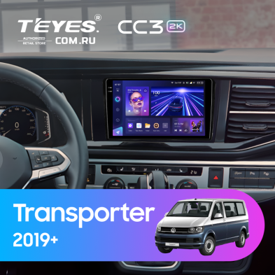 Штатная магнитола Teyes CC3 2K 360 6/128 Volkswagen Transporter (T6) 2019+