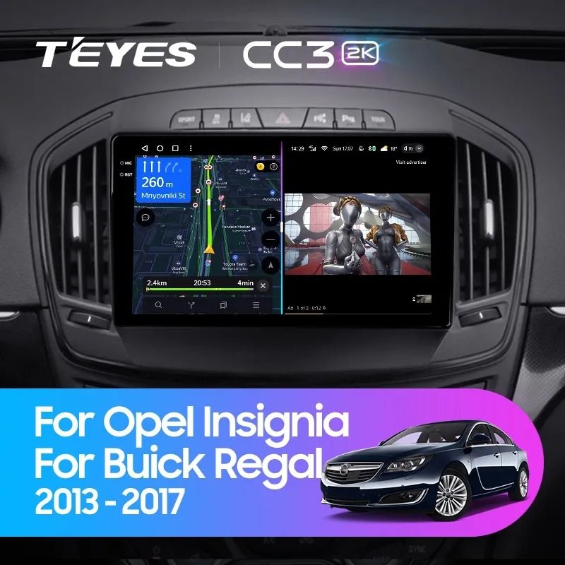 Штатная магнитола Teyes CC3 2K 6/128 Opel Insignia (2013-2017) Тип-B
