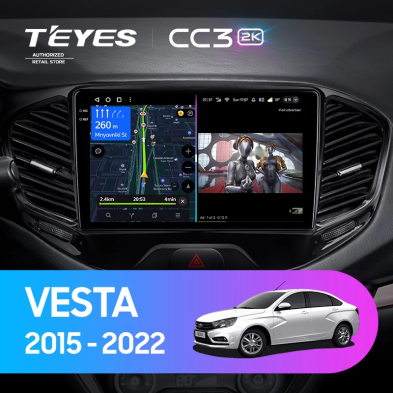 Штатная магнитола Teyes CC3 2K 4/32 Lada Vesta Cross Sport (2015-2022) F1