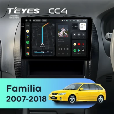 Штатная магнитола Teyes CC4 6/64 Mazda Familia (2007-2018) Правый руль