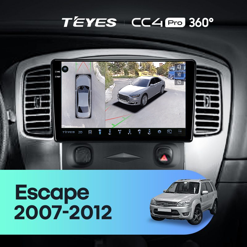 Штатная магнитола Teyes CC4 Pro 360 8/128 Ford Escape (2007-2012)