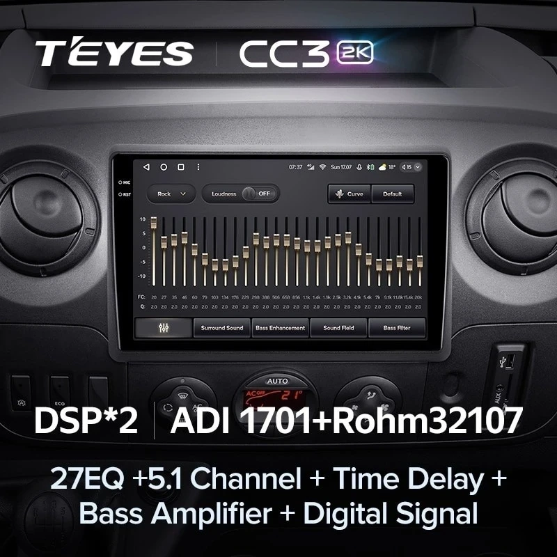 Штатная магнитола Teyes CC3 2K 4/32 Renault Master (2010-2019) F2