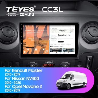 Штатная магнитола Teyes CC3L 4/64 Renault Master (2010-2019) F1