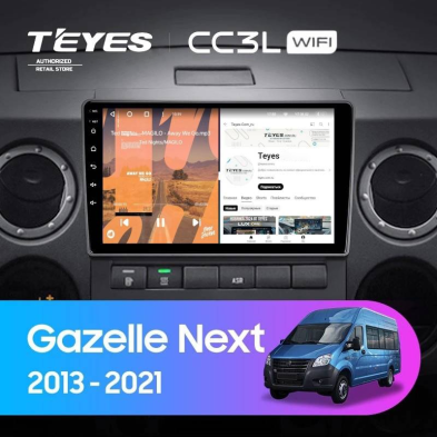 Штатная магнитола Teyes CC3L WiFi 2/32 для GAZ Gazelle Next (2013-2021) F1