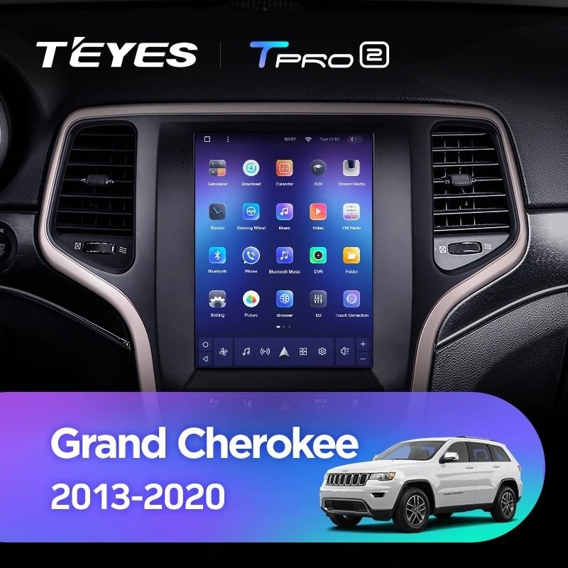Штатная магнитола Tesla style Teyes TPRO 2 4/32 Jeep Grand Cherokee WK2 (2013-2020)