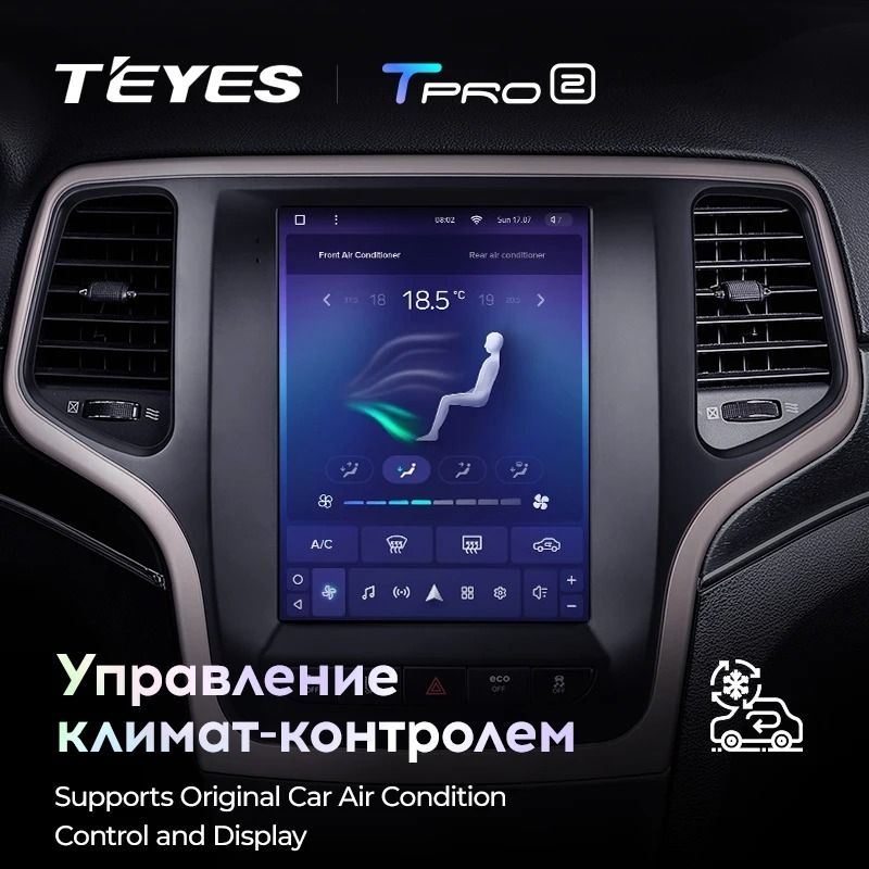 Штатная магнитола Tesla style Teyes TPRO 2 4/32 Jeep Grand Cherokee WK2 (2013-2020)