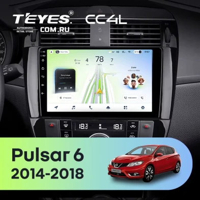 Штатная магнитола Teyes CC4L 6/64 Nissan Pulsar 6 NB17 (2014-2018)
