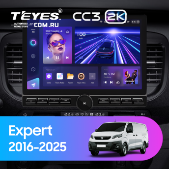 Штатная магнитола Teyes CC3 2K 6/128 Peugeot Expert (2016-2025) (13" с кнопками)