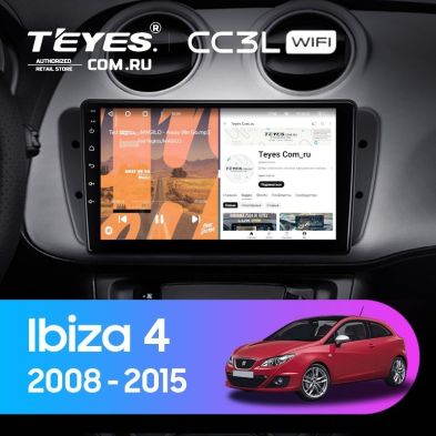 Штатная магнитола Teyes CC3L WiFi 2/32 Seat Ibiza 6J (2008-2015)