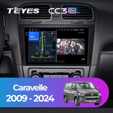 Штатная магнитола Teyes CC3 2K 4/64 Volkswagen Caravelle (2009-2024)