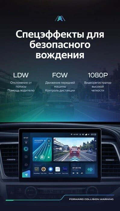 Штатная магнитола Teyes CC3 2K 4/32 Toyota Highlander 3 XU50 (2013-2018) (13")
