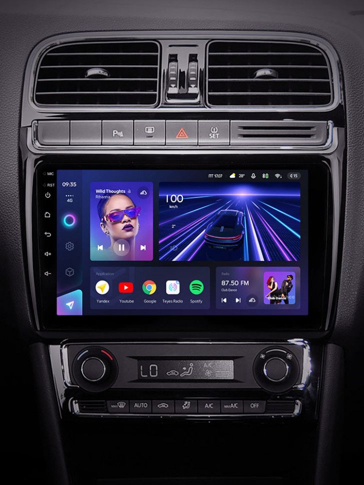 Штатная магнитола Teyes CC3 4/32 Volkswagen Polo 5 (2008-2020) F1