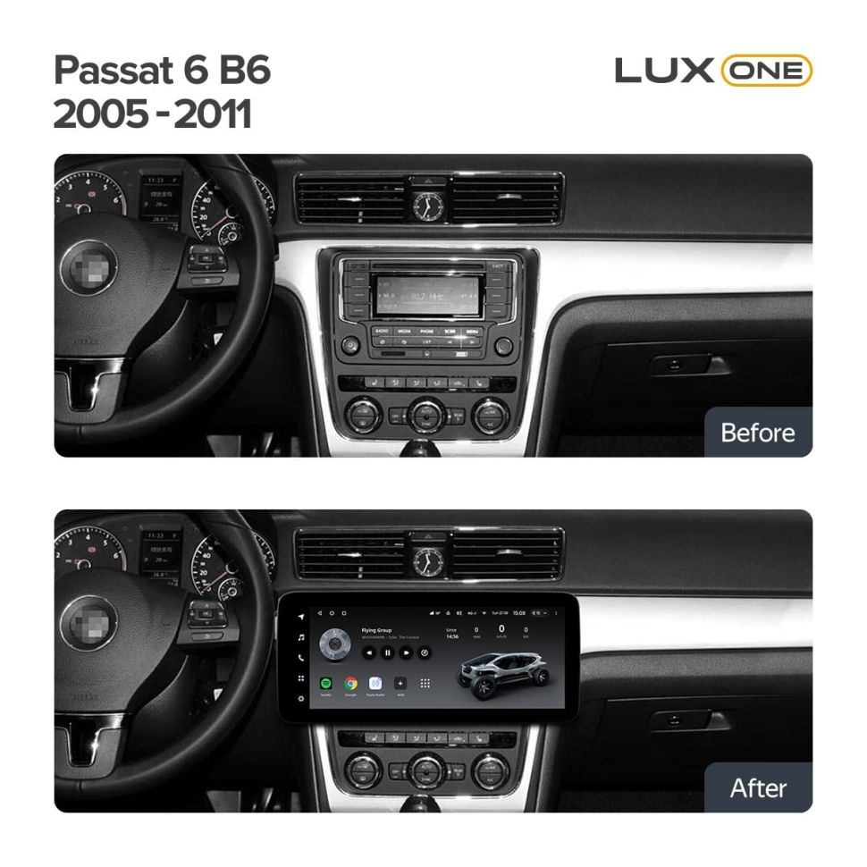 Штатная магнитола Teyes LUX ONE 6/128 Volkswagen Passat (2005-2011)