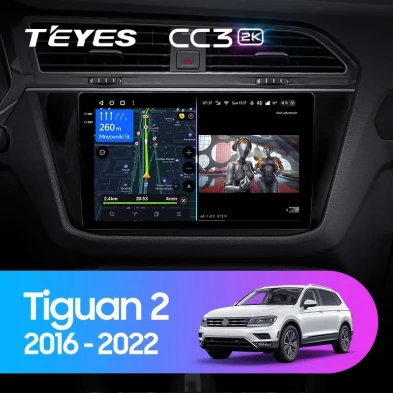 Штатная магнитола Teyes CC3 2K 4/64 Volkswagen Tiguan 2 (2016-2022) Тип-B