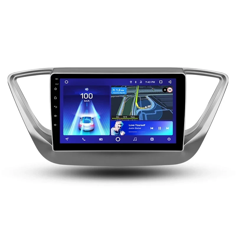 Переходная рамка Hyundai Solaris 2 (2017-2020) F1 Тип-B (9")