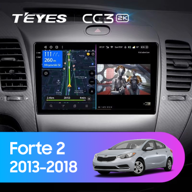 Штатная магнитола Teyes CC3 2K 4/32 Kia Forte 2 (2013-2018) F3