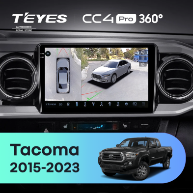 Штатная магнитола Teyes CC4 Pro 360 8/128 Toyota Tacoma N300 (2015-2023) F2