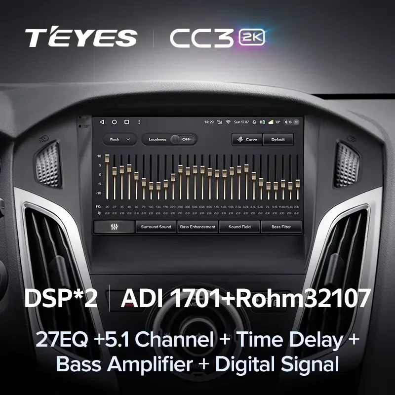 Штатная магнитола Teyes CC3 2K 4/64 Ford Focus 3 (2011-2019) F2