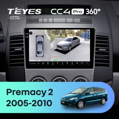 Штатная магнитола Teyes CC4 Pro 360 8/128 Mazda Premacy 2 (2005-2010)