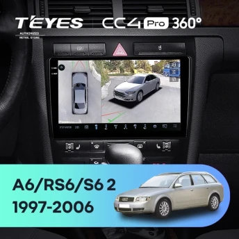 Штатная магнитола Teyes CC4 Pro 360 12/256 Audi S6 2 (1999-2004)