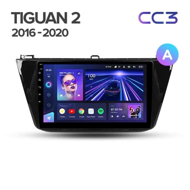 Штатная магнитола Teyes CC3 4/32 Volkswagen Tiguan 2 (2016-2022) Тип-A