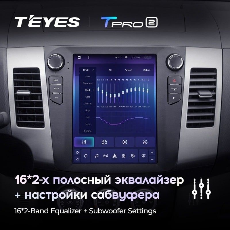 Штатная магнитола Tesla style Teyes TPRO 2 4/32 Citroen C-Crosser 1 (2007-2013) Тип-A