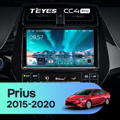 Штатная магнитола Teyes CC4 Pro 12/256 Toyota Prius XW50 (2015-2020)