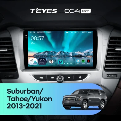 Штатная магнитола Teyes CC4 Pro 12/256 Chevrolet Tahoe K2UC (2013-2021)