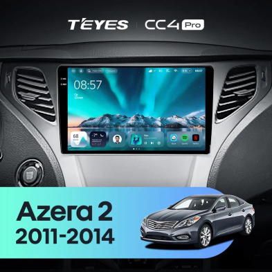 Штатная магнитола Teyes CC4 Pro 12/256 Hyundai Azera 2 (2011-2014)