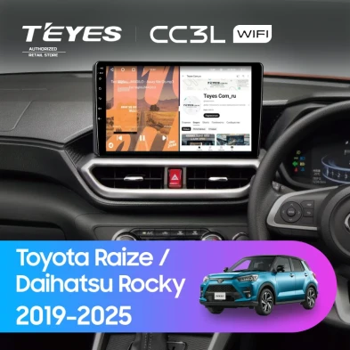 Штатная магнитола Teyes CC3L WiFi 2/32 Daihatsu Rocky (2019-2026) F2 Правый руль
