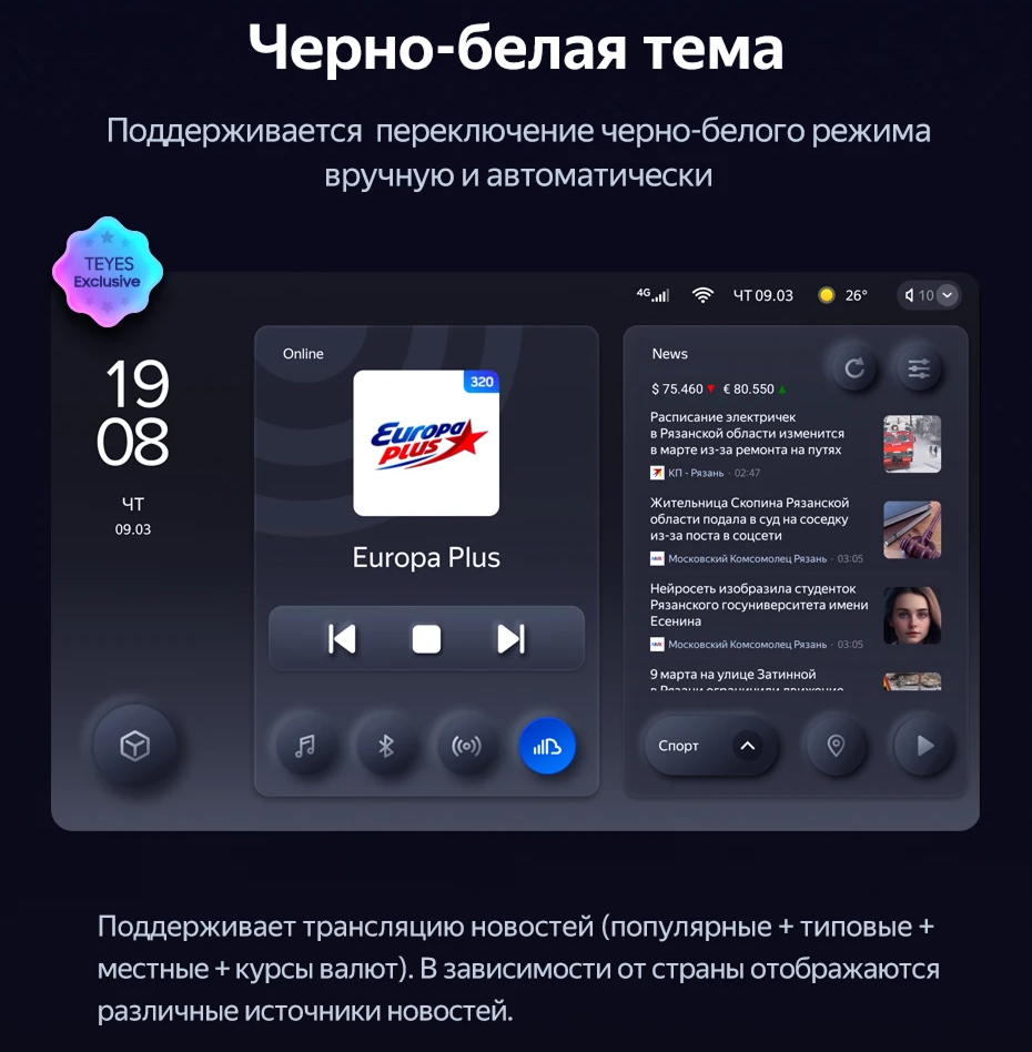 Штатная магнитола Teyes CC3L WiFi 2/32 Daihatsu Rocky (2019-2025) F2