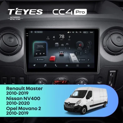 Штатная магнитола Teyes CC4 Pro 12/256 Opel Movano 2 (2010-2019) F2