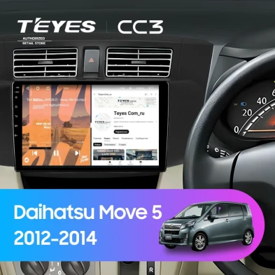 Штатная магнитола Teyes CC3 4/32 Daihatsu Move 5 (2012-2014)