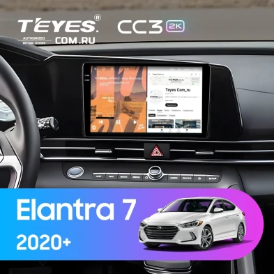 Штатная магнитола Teyes CC3 2K 6/128 Hyundai Elantra 7 (2020-2026)