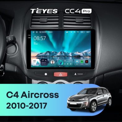 Штатная магнитола Teyes CC4 Pro 12/256 Citroen C4 Aircross (2010-2017) Тип-A