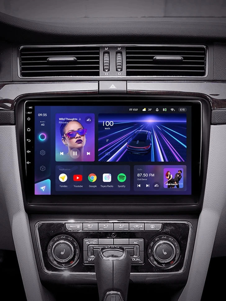 Штатная магнитола Teyes CC3 4/32 Skoda Superb 2 B6 (2008-2015)