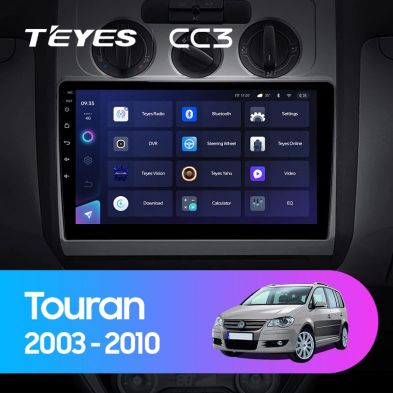 Штатная магнитола Teyes CC3 4/32 Volkswagen Touran 1 (2003-2010) F2