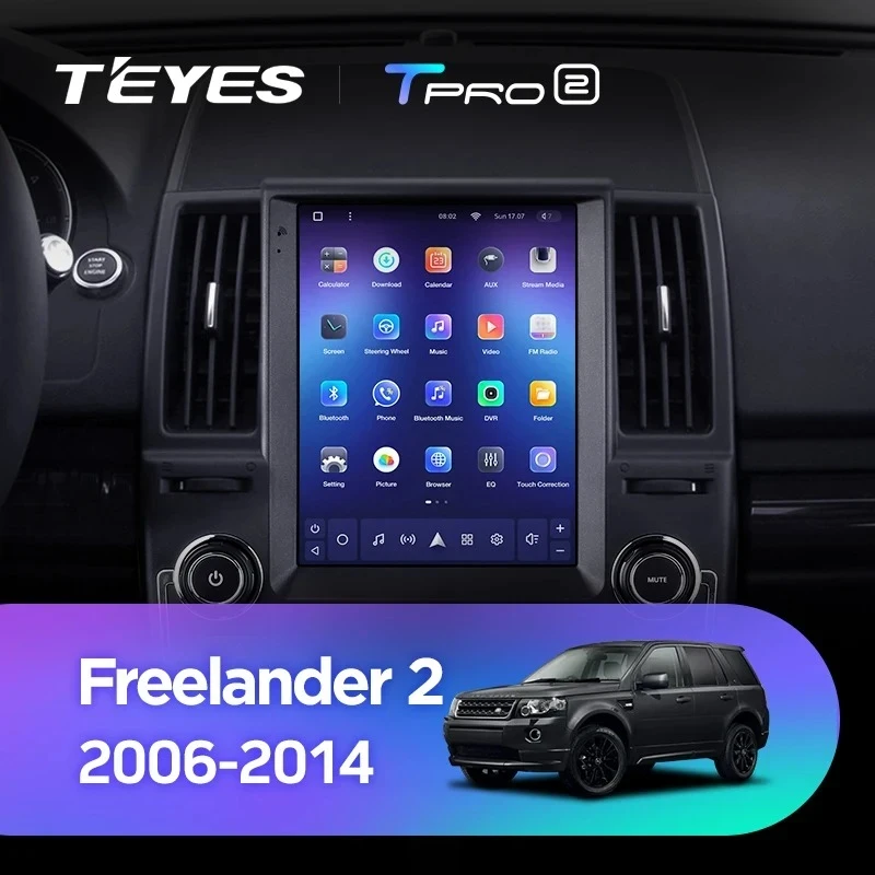 Штатная магнитола Tesla style Teyes TPRO 2 3/32 Land Rover Freelander 2 (2006-2012) Тип-A