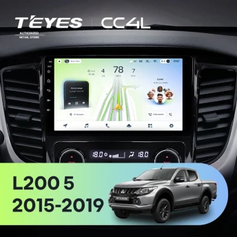 Штатная магнитола Teyes CC4L 6/64 Mitsubishi L200 5 (2015-2019) кондиционер F1