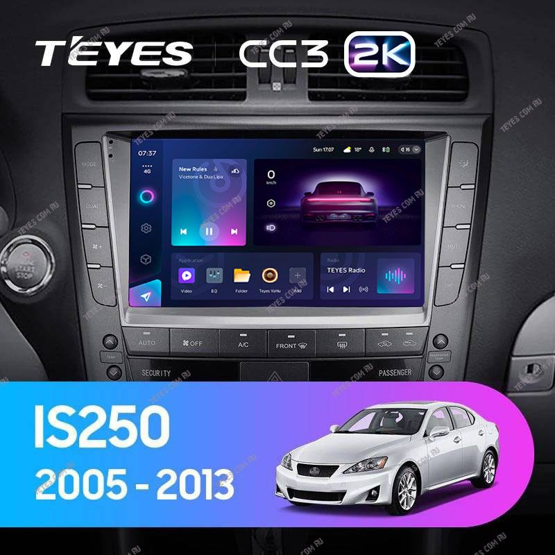 Штатная магнитола Teyes CC3 2K 4/32 Lexus IS250 XE20 (2005-2013) (Hm) Тип-B
