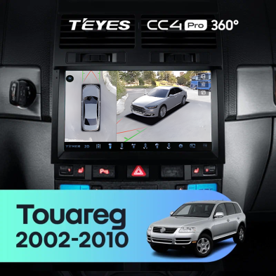 Штатная магнитола Teyes CC4 Pro 360 8/128 Volkswagen Touareg GP (2002-2010) F1