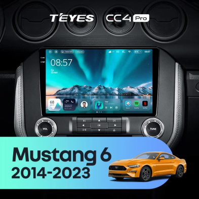 Штатная магнитола Teyes CC4 Pro 12/256 Ford Mustang VI S550 (2014-2023) F1
