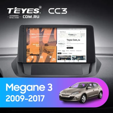 Штатная магнитола Teyes CC3 4/32 Renault Megane 3 (2009-2017) (0din)
