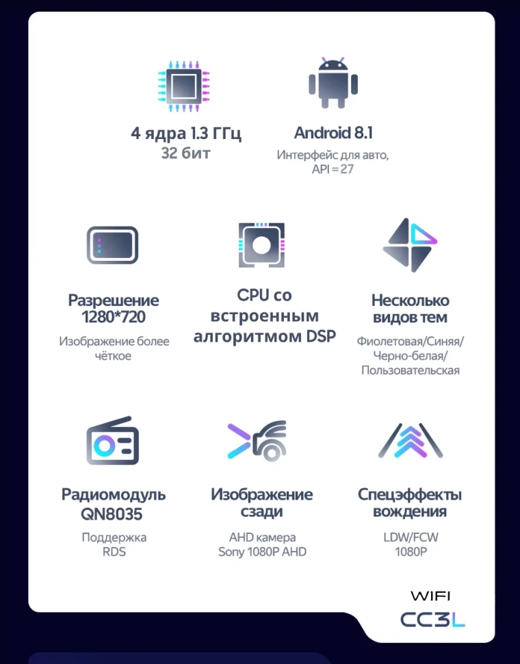 Штатная магнитола Teyes CC3L WiFi 2/32 Subaru Levorg (2014-2020) F2